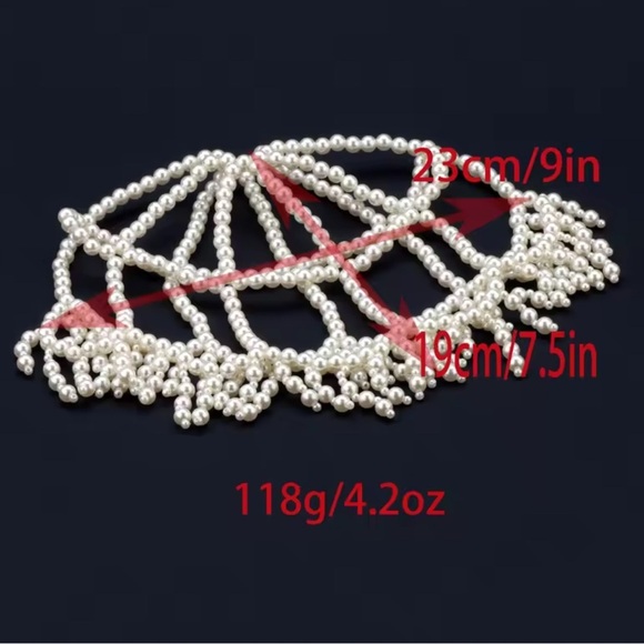 Vintage Pearl Elegant Beaded Headpiece - Picture 5 of 7